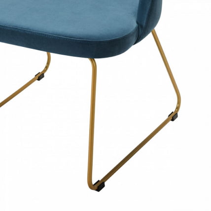 Кресло Ларс Диаг блуе/Линк золото / Lars Diag blue/Линк_1