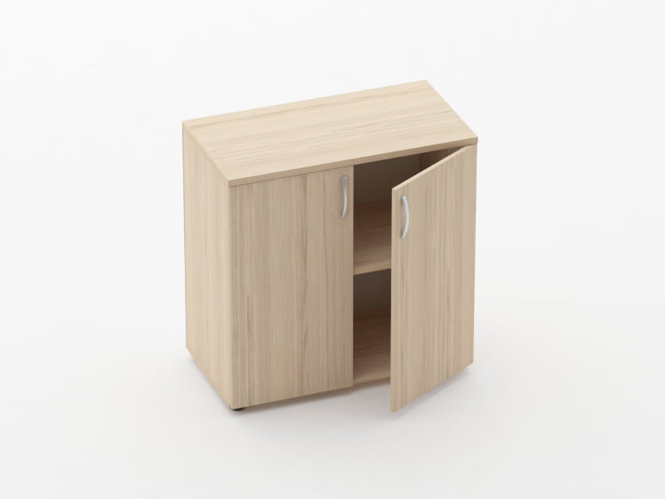 Шкаф низкий закрытый Glassy 6.08.131 Дуб молочный_1