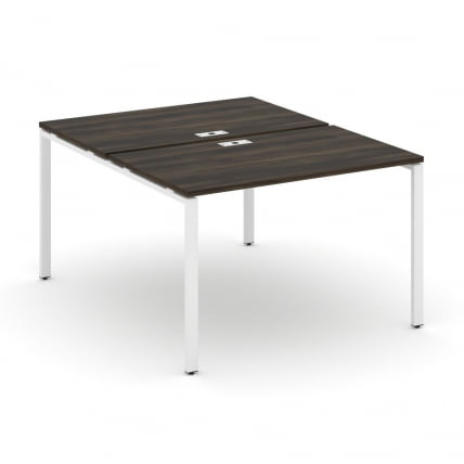 Рабочая станция двухсторонняя на 2 места CONCEPT CN.DRS-002 Дуб Мали Белый_0