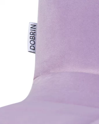 Стул обеденный DOBRIN ALEX белые ножки Фиолетовый велюр V108-49_8