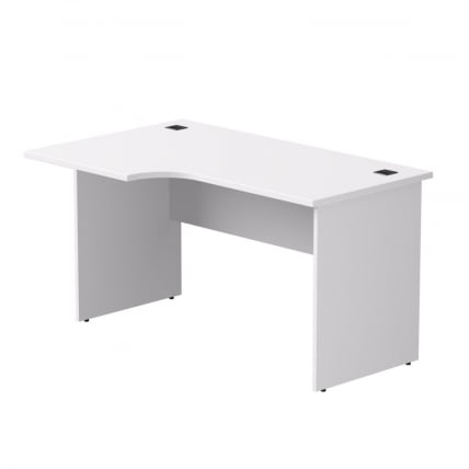 Стол эргономичный с опорами ЛДСП Everprof EVO 254S013 (левый) Белый_0