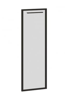 Дверь шкафа левая ЕДИС ЕДРГ 42-1Л Бронза тонированная серая Черный / EDIS EDRG 42-1L_0