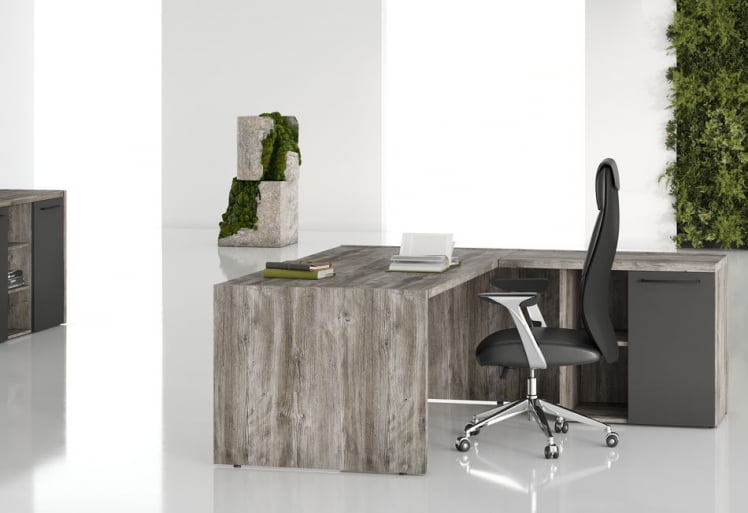 Кабинет руководителя MORRIS TREND комплект №4 Сосна Нордик Антрацит_0