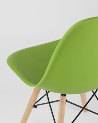 Стул Еамес Стиле ДСВ зеленый (разборный каркас) / Eames Style DSW_8