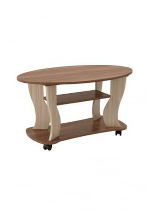 Стол журнальный Сатурн-М05 Ясень шимо темный Ясень шимо светлый_0