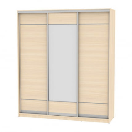 Шкаф-купе B-230х200х60-2(ДМ-D7D8D7)_0