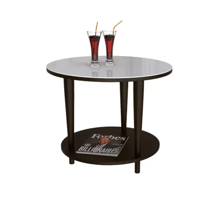 Стол журнальный BeautyStyle 10 Венге/стекло белое_0