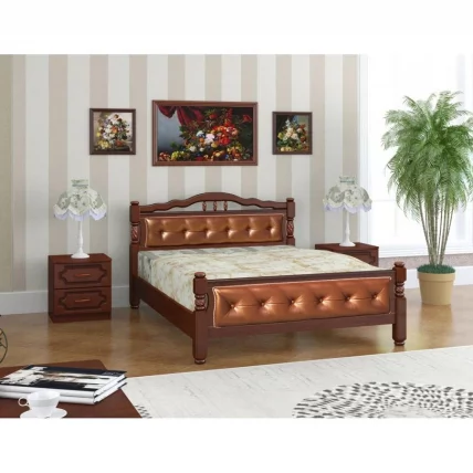 Кровать из массива Карина-11 200х160 Орех_1