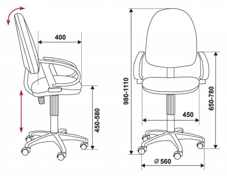 Кресло офисное Бюрократ CH-300 AXSN B_6