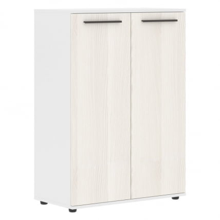 Шкаф с глухими средними дверьми EDIS EMCS 85.1 Ясень Траун Мокко Белый_0