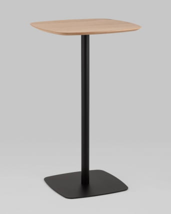 Стол барный Form 60*60 Светлое дерево/черный_1