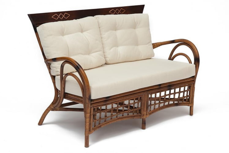 Диван Secret De Maison Kavanto натуральный ротанг, 130*74*90 см, коричневый античный / Brown Antique_0