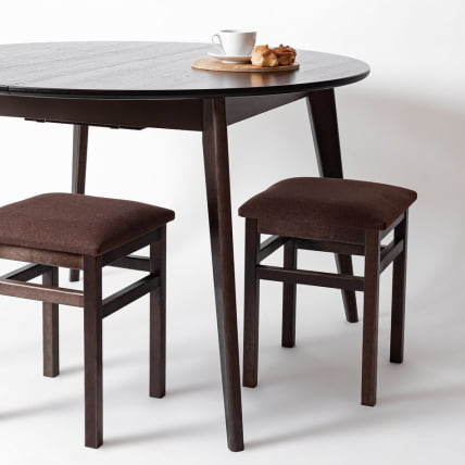 Табурет с мягким сиденьем Ригель 2.0 Lime жаккард Орех_12