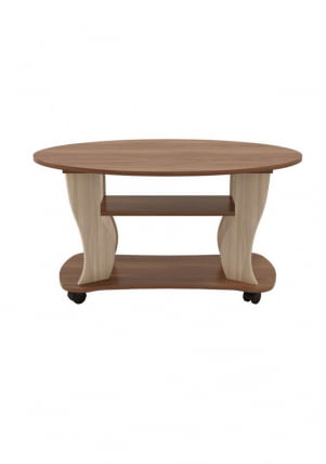 Стол журнальный Сатурн-М05 Ясень шимо темный Ясень шимо светлый_1