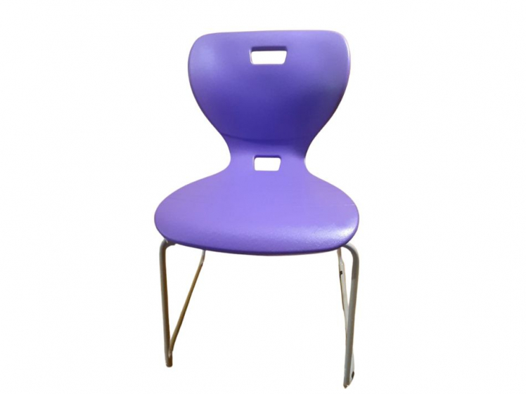 Стул универсального назначения АУРА Л (рост 6) Фиолетовый/Каркас полимерный хром / AURA L_1