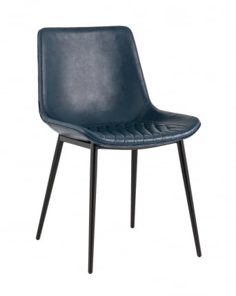 Стул Деймон экокожа Темно-синий_0