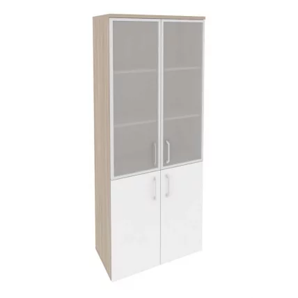 Шкаф высокий широкий ONIX O.ST-1.2R Дуб Аттик/Белый_0
