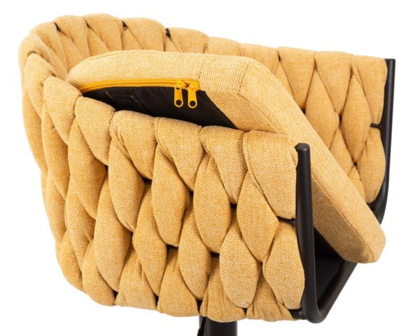 Стул барный DOBRIN LEON (желтая ткань (LAR 275-8)) 2 шт_9