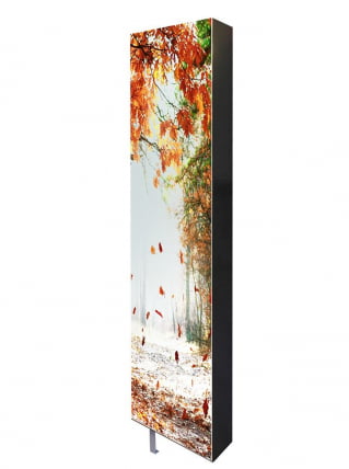 Поворотный зеркальный шкаф Драйв Шелф Арт (левый) Венге_4