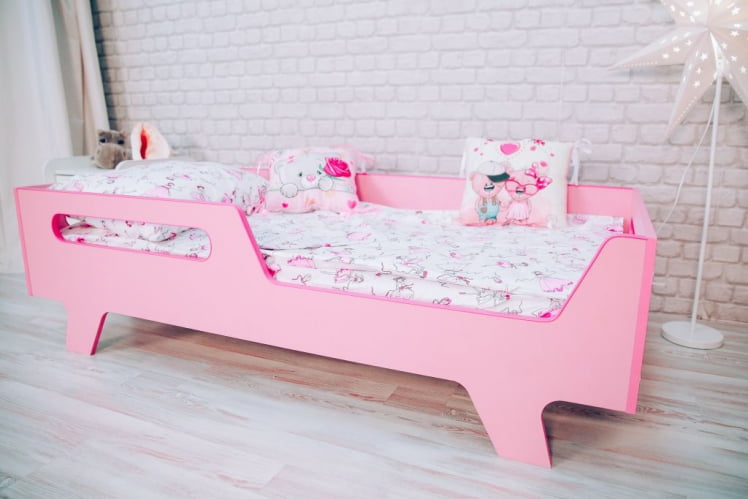 Кровать детская Бэби Розовый_5