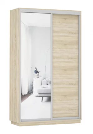 Шкаф-купе двухдверный Экспресс Дуо Медиум 1200х2200h Дуб сонома_0