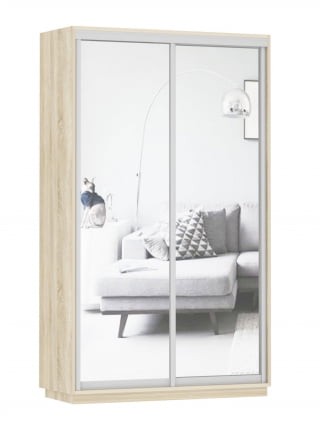 Шкаф-купе двухдверный Экспресс Дуо Экспенс 1200х2400h Дуб сонома_0