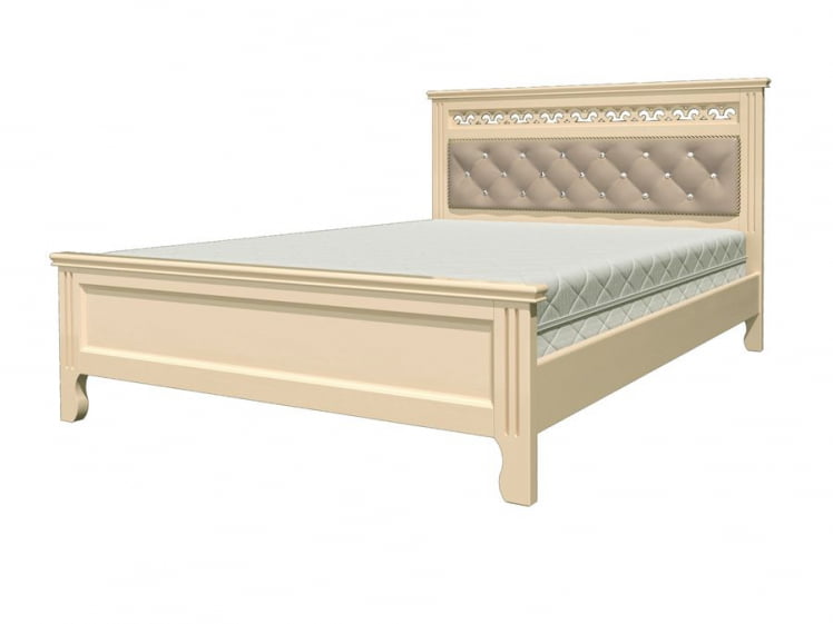 Кровать из массива Грация 200х160 Дуб молочный_0
