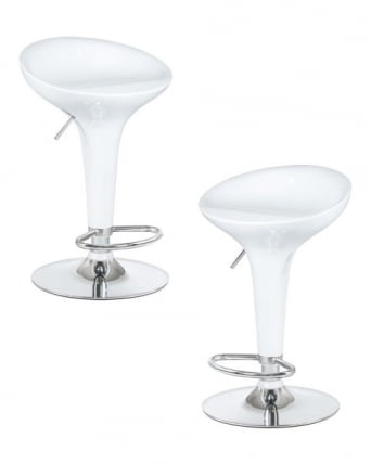 Стул барный ДОБРИН БОМБА (белый) 2 шт / DOBRIN BOMBA_0