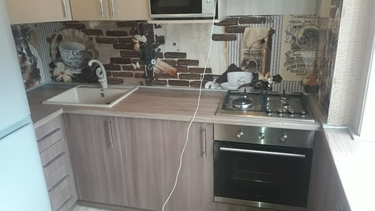 Глянцевый фартук (КОМПОЗИТ) КМ 03 / KM_2