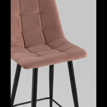 Стул полубарный Джанго велюр Пыльно-розовый_8