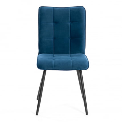 Стул обеденный Bari LT, велюр, Dark blue (темно-синий), 41х55х89 см_4