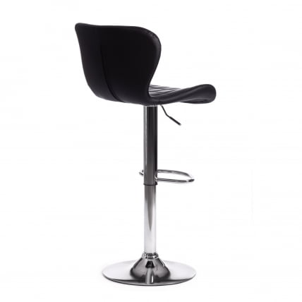 Стул барный AVIONIC (mod. KY712A) металл/экокожа, 45*53*86-107 см, черный/хром_2