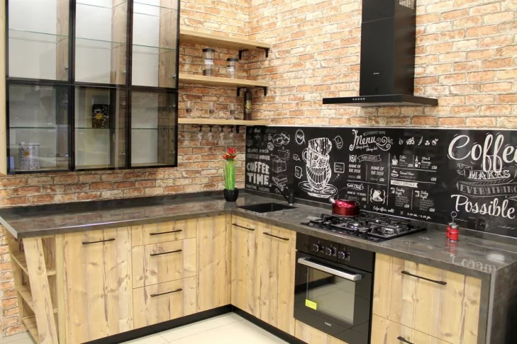 Глянцевый фартук (КОМПОЗИТ) КМ 33 / KM_6