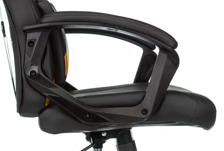 Геймерское кресло Бюрократ ZOMBIE DRIVER Черный-желтый_10