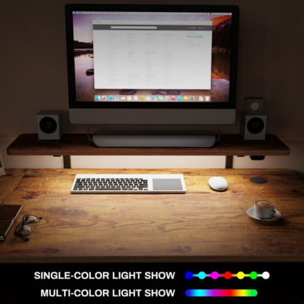 Стол для компьютера угловой (левый) c электрической регулировкой по высоте EUREKA ERK-L60L-RB_5