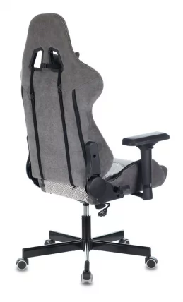 Кресло игровое Бюрократ VIKING 7 KNIGHT B FABRIC Серый Loft ромбик_3