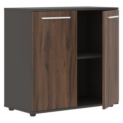 Шкаф с глухими малыми дверьми EDIS ELCS 85.1 Дуб Денвер темный Белый Мокко_1