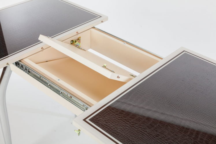 Стол обеденный Аспен КЗ(6195) крем,крокодил коричневый_2