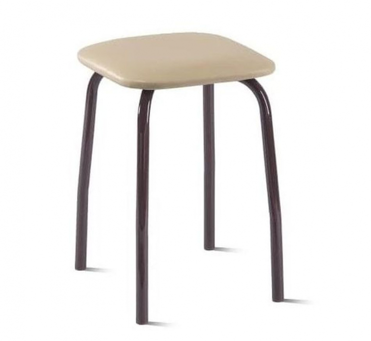 Табурет кухонный 320х320 мм Кофе с молоком/Металл Коричневый_0