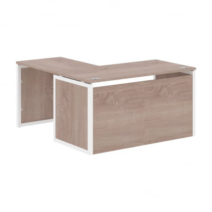 Стол письменный угловой правый XTEN-QP XQPCT 1415H R Дуб Сонома Белый_0