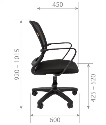 Кресло для оператора Chairman 698LT Серое_4