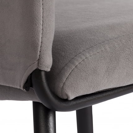 Стул обеденный Monte Carlo TREND, велюр, серый/черный, 29, 49х51х93 см_8