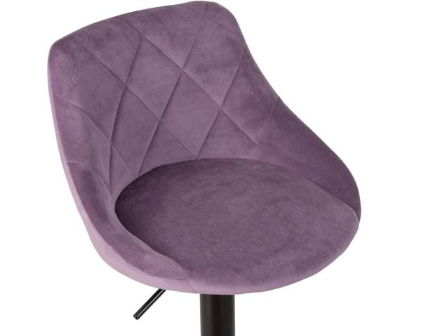 Стул барный ДОБРИН ЛОГАН БЛАCК (пудрово-сиреневый велюр (МДЖ9-52)) 2 шт / DOBRIN LOGAN BLACK (MJ9-52))_7