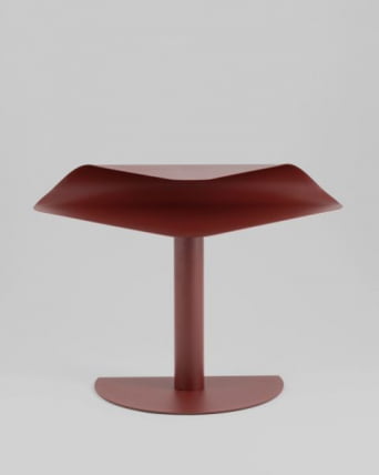 Журнальный столик Cornea металл бордовый_5