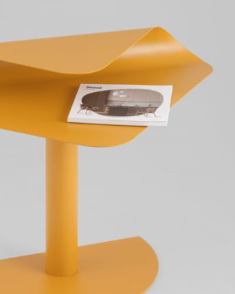 Журнальный столик Cornea металл желтый_9