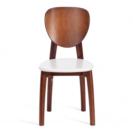 Стул DIAMANTE жесткое сидение бук, 42 х 42 х 85 см, коричневый / белый_3