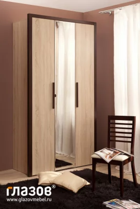 Спальня композиция 1 BAUHAUS Дуб Сонома/Орех шоколадный_3