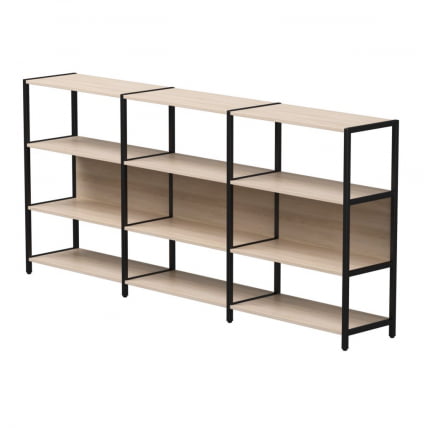 Набор стеллажных систем Everprof EVO №3 Дуб Соната Черный_0