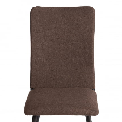 Стул обеденный La Rousse NEW, ткань рогожка, коричневый/черный, 3М7-147, 45x55x93 см_5