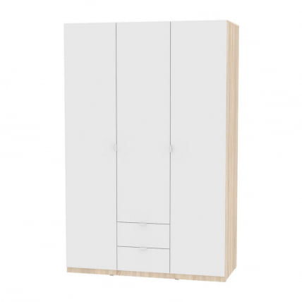 Шкаф распашный R-198х135х45-2-TR(ДСС-Белый)_0